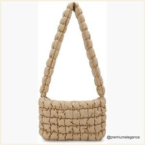 Quilted Puffer Tote Bag Crossbody Shoulder Handbag Hobo Carryall